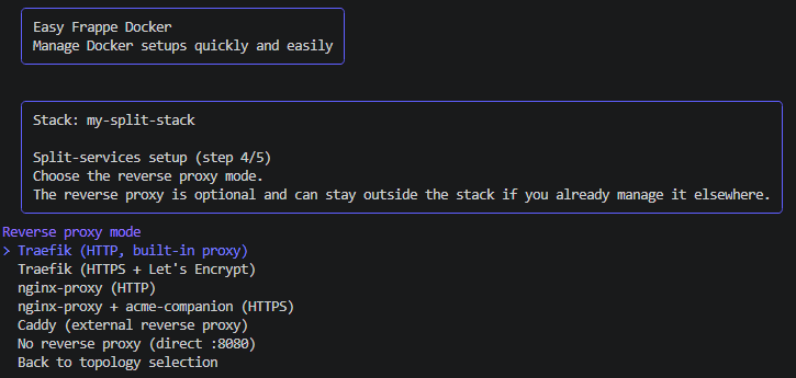 Proxy choice
