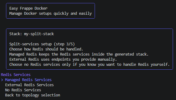 Redis services choice